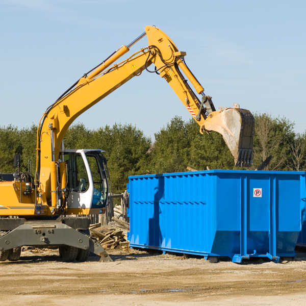 can i request a rental extension for a residential dumpster in Bushong